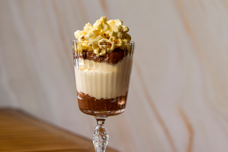 Nutty Nutella & Popcorn soft serve