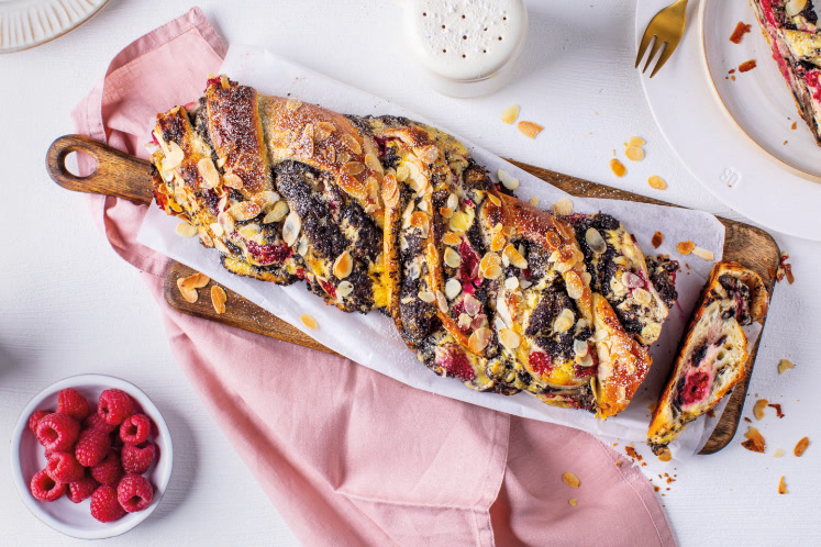 Oreo-frambozen strudel