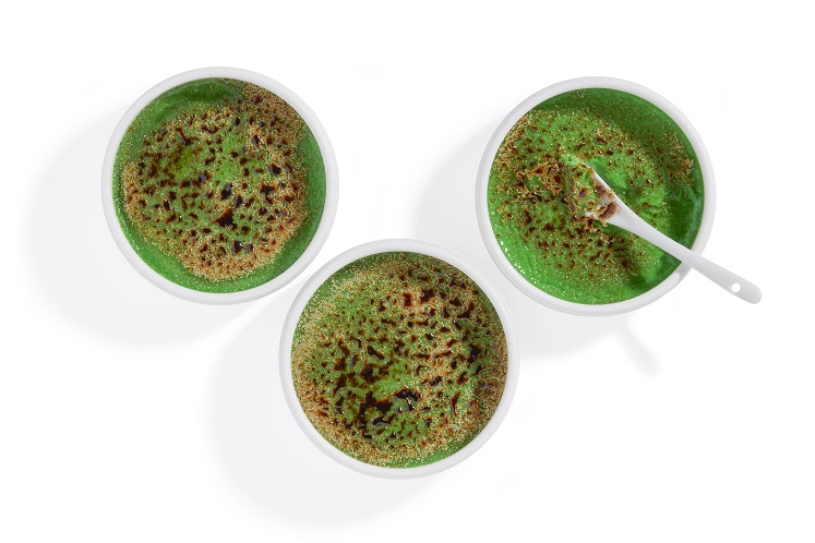 Pandan-crème brûlée