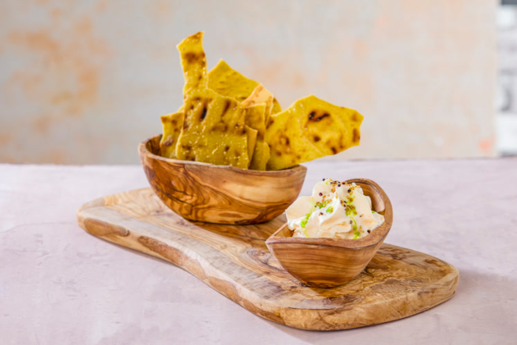 Pane Carasau met mousse van Nduja uit Calabrië