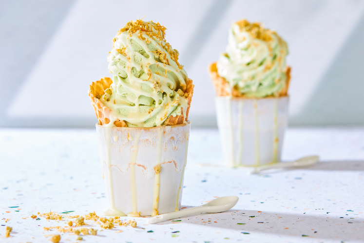 Pistache & witte chocoladesaus