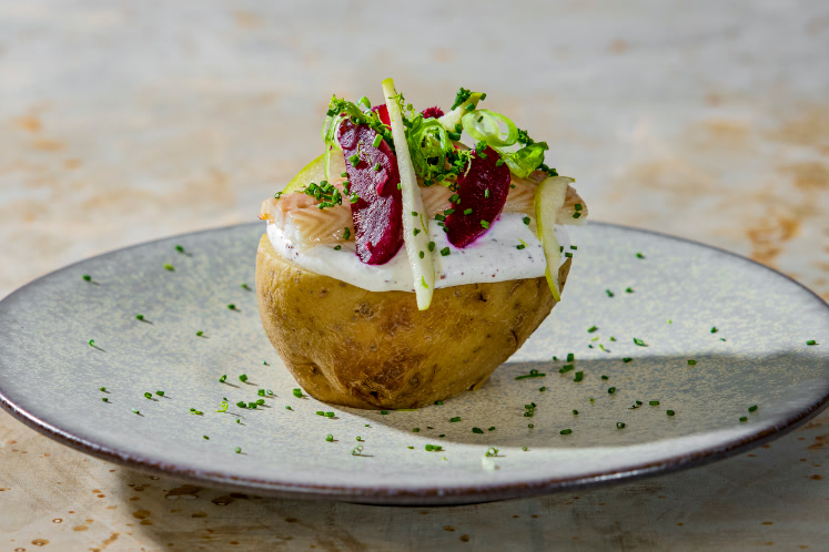 Puffed Potato Smokey Goat