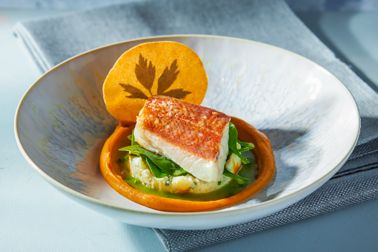 Roodbaarsfilet met lavas