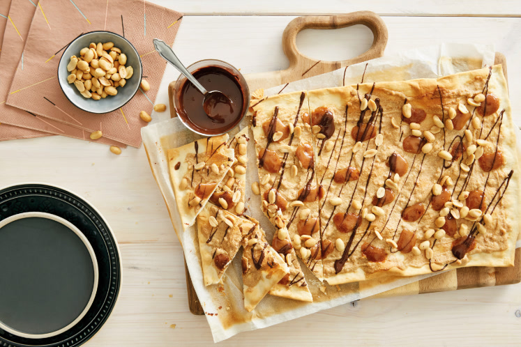 Salted caramel flammkuchen