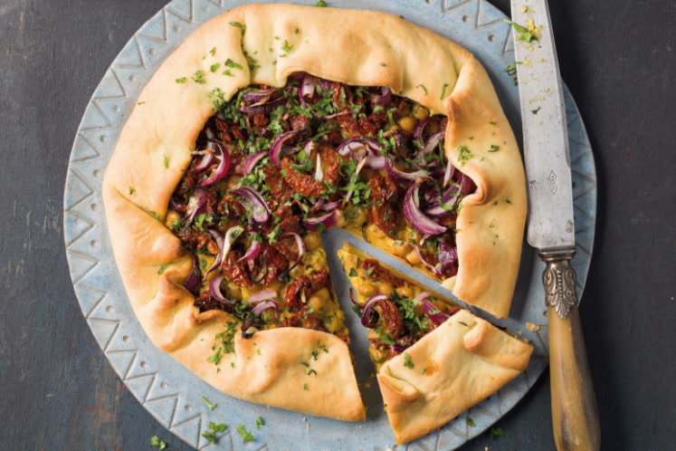 Vegan galette met kikkererwten