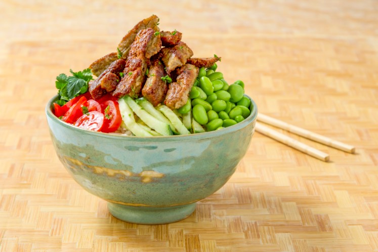 Vegan poke bowl
