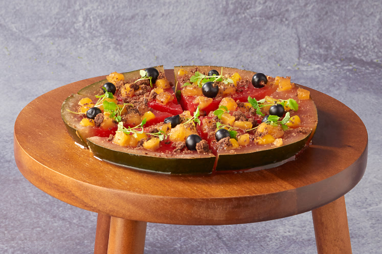 Pizza van watermeloen