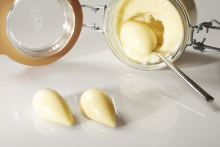 Zachte ganache van yuzu (nivea style)