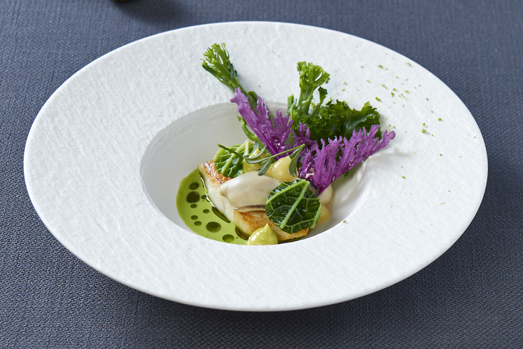 Griet met gepocheerde oester