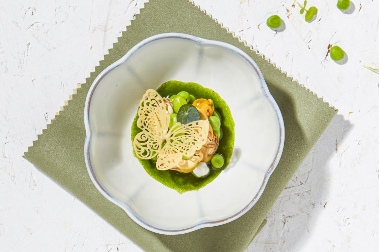 Krokante vlinder van BrewDog Punk IPA