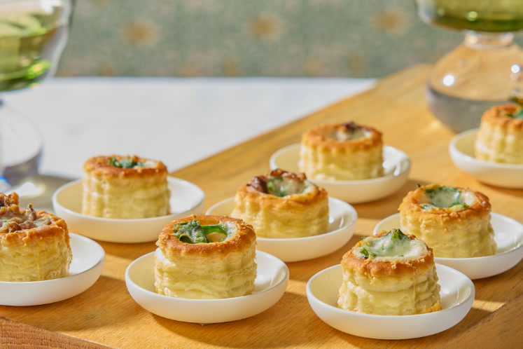 Mini vegetarische zakouskispasteitjes