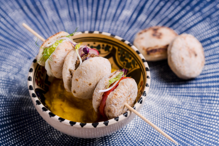 One-bite pita's gevuld met lamsgehakt