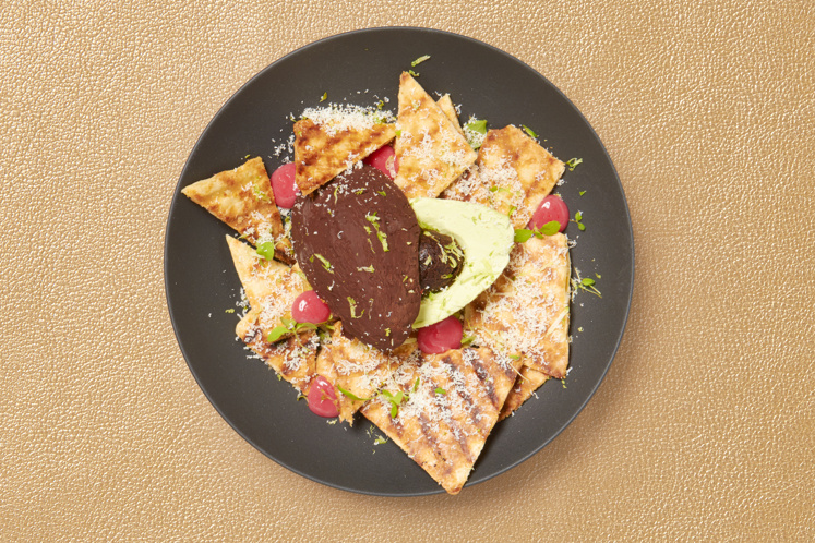 Avocado en tortillachips