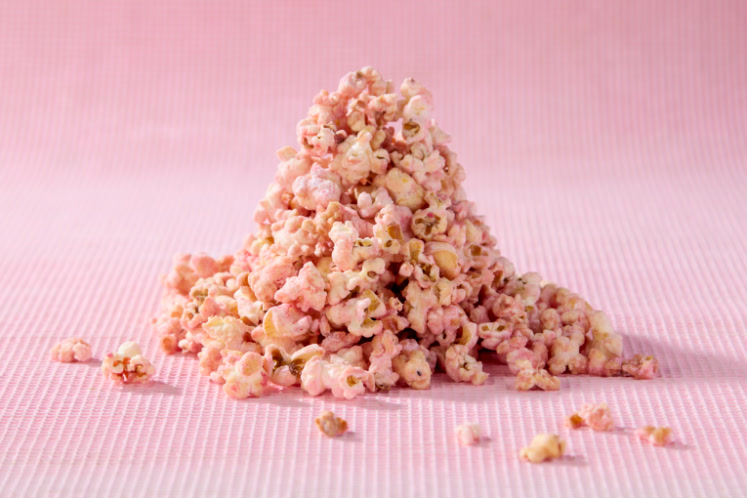 Pink popcorn
