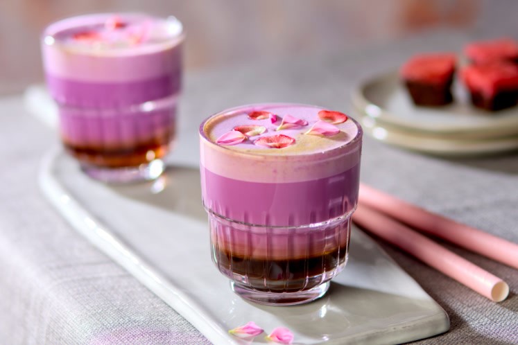 Sweet Valentine pink coffee