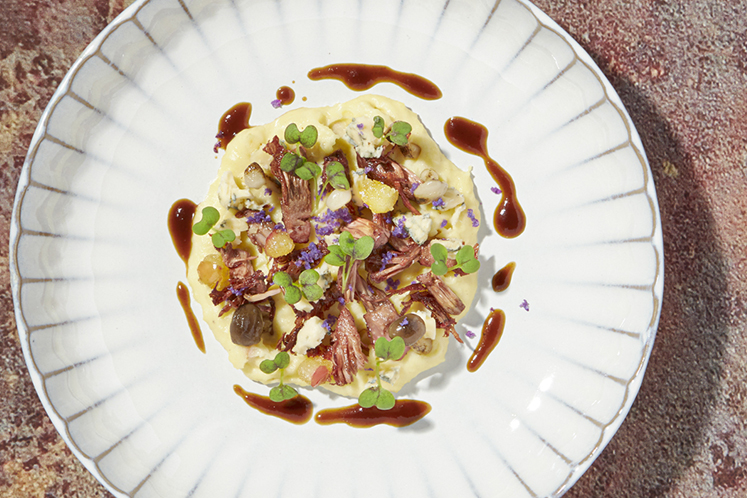 Hete bliksem jackfruit en Bleu de Wolvega