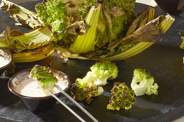 Romanesco van de barbecue