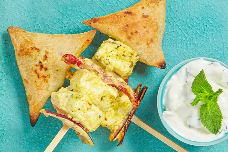 Paneer skewers
