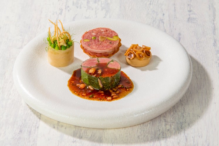 Paté van Joviander achterschenkel en low & slow gegaarde dikke lende