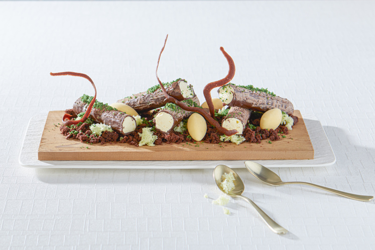 Logs of Tree boomstammendessert met chocolade & whisky