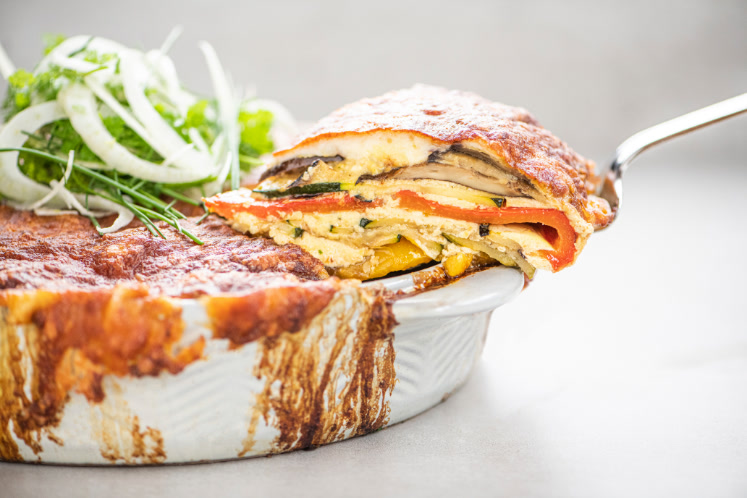 Provenzalische Gemüselasagne aus dem Big Green Egg