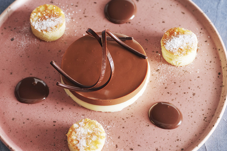 Duo Panna Cotta met American pancake